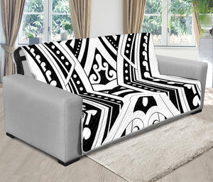 Maori Tribal Tattoo Pattern Print Futon Protector