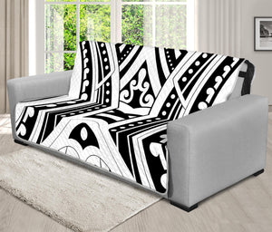 Maori Tribal Tattoo Pattern Print Futon Protector