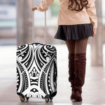 Maori Tribal Tattoo Pattern Print Luggage Cover