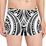 Maori Tribal Tattoo Pattern Print Men's Boxer Briefs