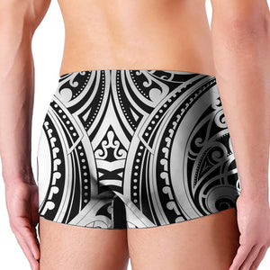 Maori Tribal Tattoo Pattern Print Men's Boxer Briefs