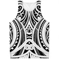 Maori Tribal Tattoo Pattern Print Men's Tank Top