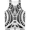 Maori Tribal Tattoo Pattern Print Men's Tank Top