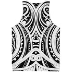 Maori Tribal Tattoo Pattern Print Men's Tank Top