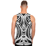 Maori Tribal Tattoo Pattern Print Men's Tank Top