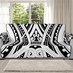 Maori Tribal Tattoo Pattern Print Oversized Sofa Protector