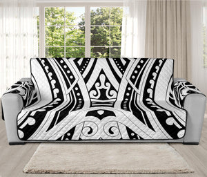 Maori Tribal Tattoo Pattern Print Oversized Sofa Protector