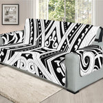 Maori Tribal Tattoo Pattern Print Oversized Sofa Protector