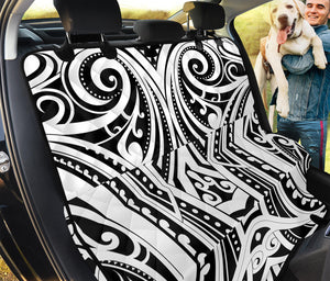 Maori Tribal Tattoo Pattern Print Pet Car Back Seat Cover