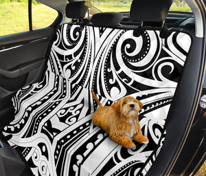 Maori Tribal Tattoo Pattern Print Pet Car Back Seat Cover