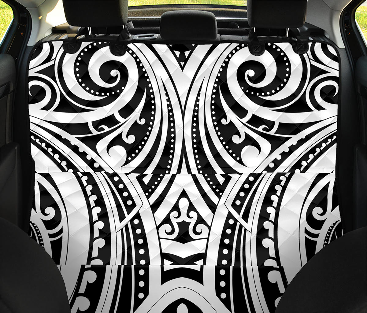 Maori Tribal Tattoo Pattern Print Pet Car Back Seat Cover