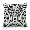 Maori Tribal Tattoo Pattern Print Pillow Cover