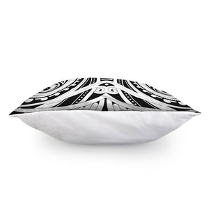 Maori Tribal Tattoo Pattern Print Pillow Cover