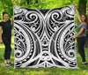 Maori Tribal Tattoo Pattern Print Quilt