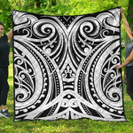 Maori Tribal Tattoo Pattern Print Quilt