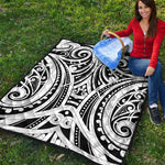 Maori Tribal Tattoo Pattern Print Quilt