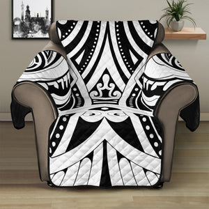 Maori Tribal Tattoo Pattern Print Recliner Protector