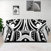 Maori Tribal Tattoo Pattern Print Sofa Cover