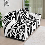 Maori Tribal Tattoo Pattern Print Sofa Cover