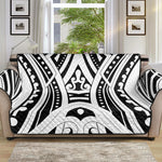 Maori Tribal Tattoo Pattern Print Sofa Protector