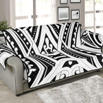 Maori Tribal Tattoo Pattern Print Sofa Protector