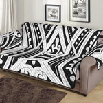 Maori Tribal Tattoo Pattern Print Sofa Protector