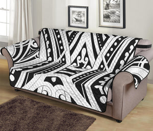 Maori Tribal Tattoo Pattern Print Sofa Protector