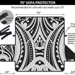 Maori Tribal Tattoo Pattern Print Sofa Protector