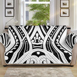 Maori Tribal Tattoo Pattern Print Sofa Protector