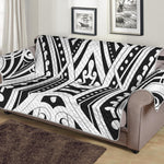 Maori Tribal Tattoo Pattern Print Sofa Protector