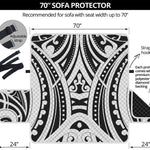 Maori Tribal Tattoo Pattern Print Sofa Protector