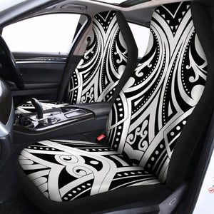 Maori Tribal Tattoo Pattern Print Universal Fit Car Seat Covers