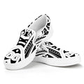 Maori Tribal Tattoo Pattern Print White Slip On Sneakers