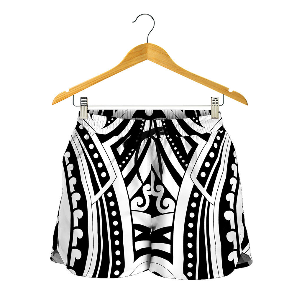 Maori Tribal Tattoo Pattern Print Women's Shorts