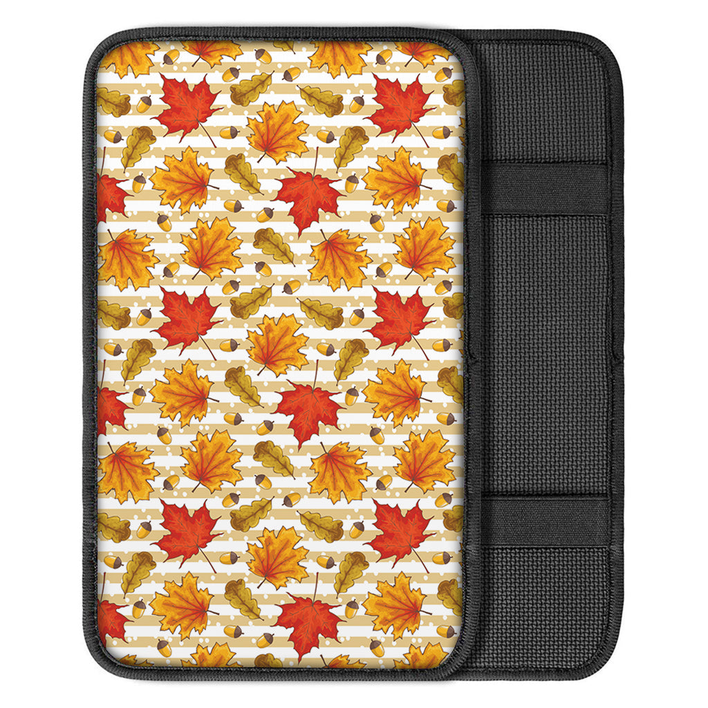 Maple And Oak Pattern Print Car Center Console Cover
