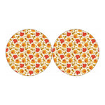 Maple And Oak Pattern Print Car Coasters