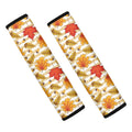 Maple And Oak Pattern Print Car Seat Belt Covers