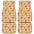 Maple And Oak Pattern Print Front and Back Car Floor Mats