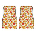 Maple And Oak Pattern Print Front Car Floor Mats
