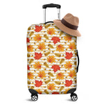 Maple And Oak Pattern Print Luggage Cover