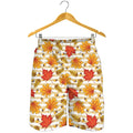 Maple And Oak Pattern Print Men's Shorts