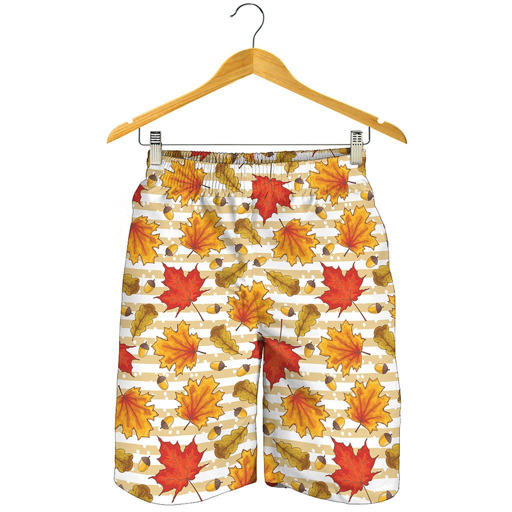 Maple And Oak Pattern Print Men's Shorts