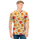 Maple And Oak Pattern Print Men's T-Shirt