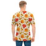 Maple And Oak Pattern Print Men's T-Shirt