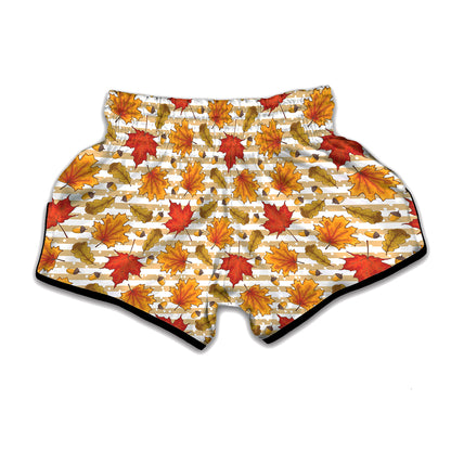 Maple And Oak Pattern Print Muay Thai Boxing Shorts