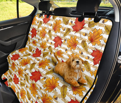 Maple And Oak Pattern Print Pet Car Back Seat Cover