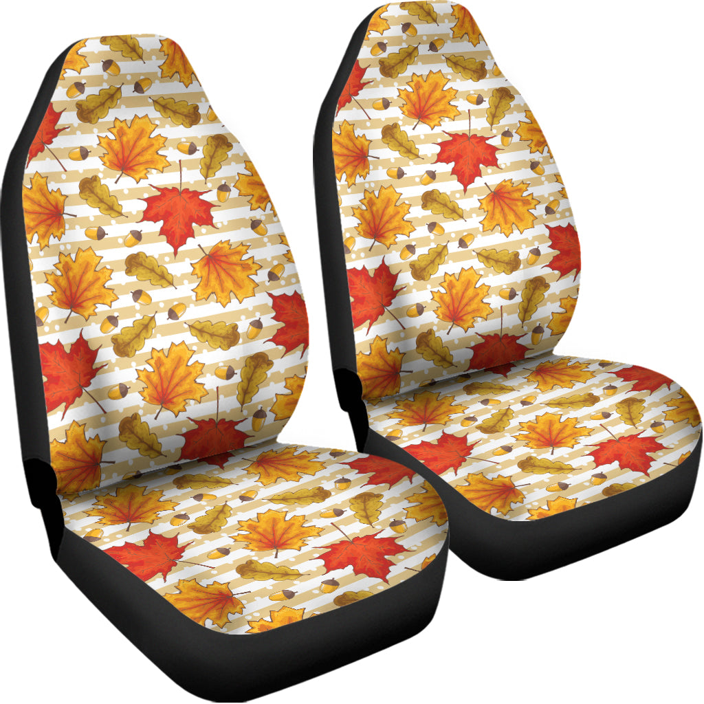 Maple And Oak Pattern Print Universal Fit Car Seat Covers