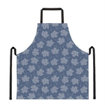 Maple Leaf Denim Jeans Pattern Print Apron