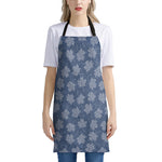 Maple Leaf Denim Jeans Pattern Print Apron