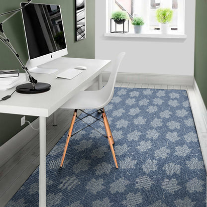 Maple Leaf Denim Jeans Pattern Print Area Rug